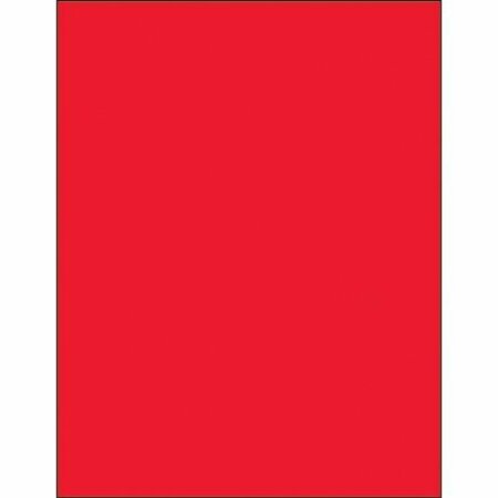 BSC PREFERRED 8-1/2 x 11'' Fluorescent Red Rectangle Laser Labels, 100PK S-5050R